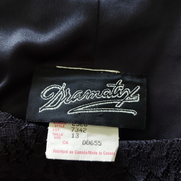 Black Sleeveless Lace Dress - Picture 3 of 5